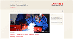 Desktop Screenshot of boc-welding-tanzania.com